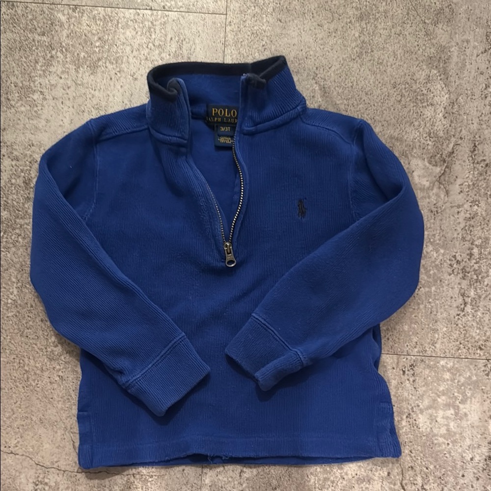 Polo by Ralph Lauren Kids Royal Blue Quarter-Zip Sweatshirt